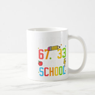 Gelukkige 67 33 dagen school 100ste dag van school koffiemok