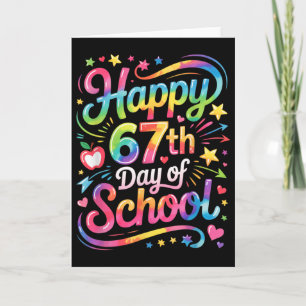 Gelukkige 67 dagen van school Meme100ste dag van s Kaart