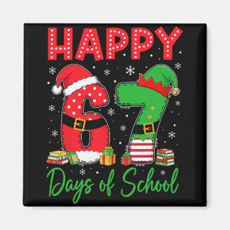 Gelukkige 67 dagen van school zes zeven 67 kerstmi magneet