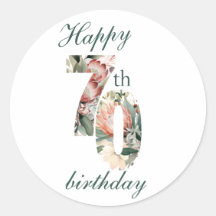 Gelukkige 70e ronde Sticker