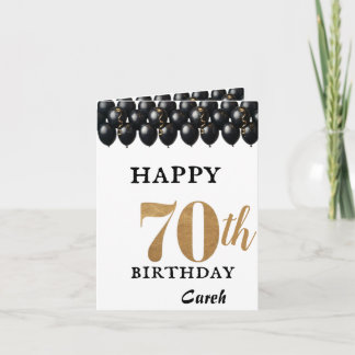 Gelukkige 70ste verjaardag wenskaart kaart
