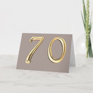 Gelukkige 70ste verjaardag zeventigste zeventig ze kaart