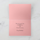 Gelukkige 70ste Verjaardagsnaam, Koraal Roze Rose Kaart (Binnen)