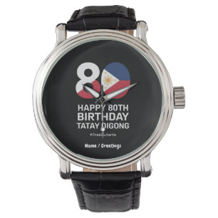 Gelukkige 80ste verjaardag Tatay Digong Gratis Dut Horloge
