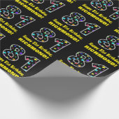 Gelukkige 81ste verjaardag, Leuk Kleurrijk Sterren Cadeaupapier (Hoek)