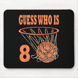 Gelukkige 8e Verjaardag 8 Jaar Oud Basketbal 8e Ge Muismat