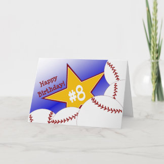 Gelukkige 8ste Verjaardag, Slugger! Kaart