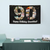 gelukkige 90e verjaardag Foto Collage grootouder Spandoek (Beurs)
