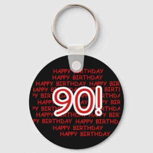 Gelukkige 90ste Verjaardag Sleutelhanger