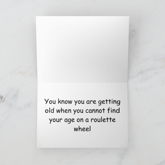 Gelukkige 99ste Verjaardag Roulette Wiel Kaart (Binnen)