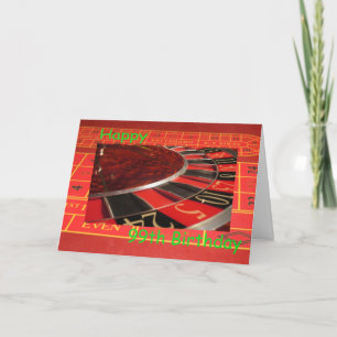 Gelukkige 99ste Verjaardag Roulette Wiel Kaart