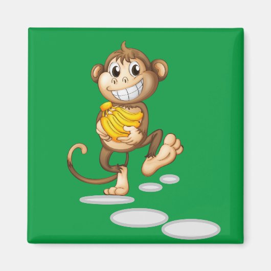 gelukkige aap magneet (Voorkant)