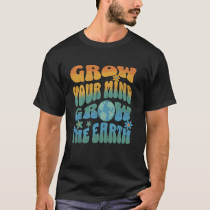 Gelukkige aarddag milieuvriendelijke boekenwurm gr t-shirt