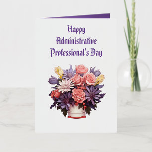 Gelukkige Administratieve Professionals Dank u kaa Folie Wenskaart