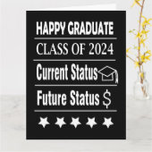 Gelukkige Afstuderen Afstuderen Groet Kaart (Gele Bloem)