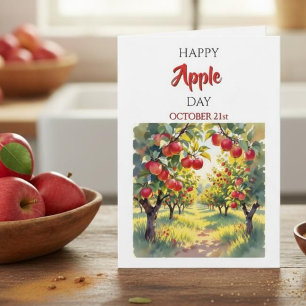Gelukkige Appeldag   21 oktober Kaart