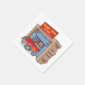 Gelukkige Auto Auto Wash Papieren servetten (Hoek)