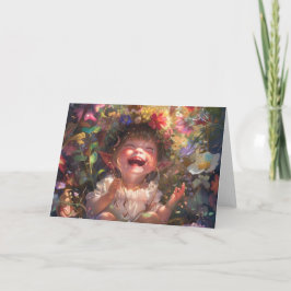 Gelukkige Baby Digitale Kunst Bedankkaart