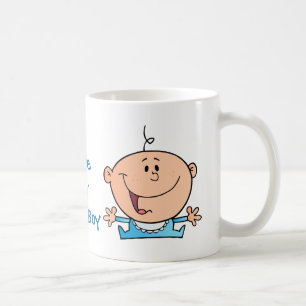 Gelukkige babyjongen koffiemok