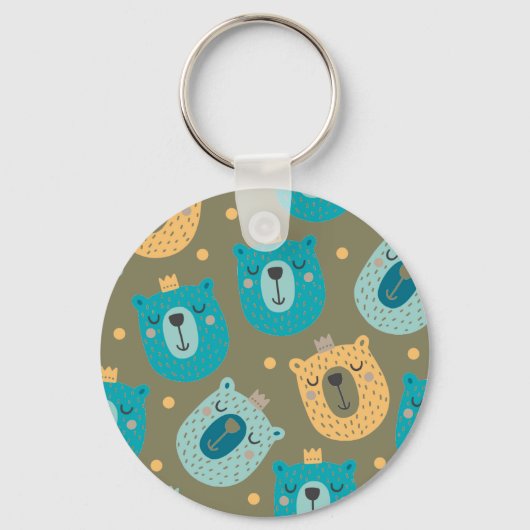 Gelukkige Beerenkoningen Sleutelhanger (Voorkant)