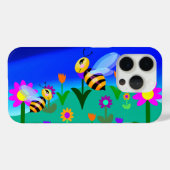 Gelukkige bijen in een bloemveld Case-Mate iPhone case (Achterkant (horizontaal))