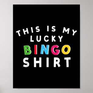 Gelukkige Bingo Speler Poster