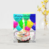 Gelukkige Birthday_ Kaart (Gele Bloem)