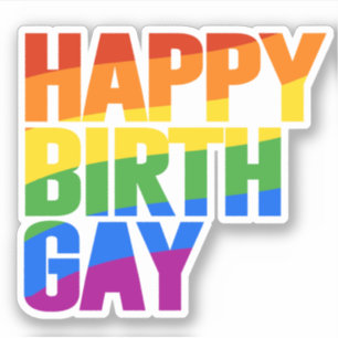 Gelukkige Birthgay Sticker