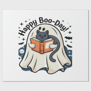 Gelukkige Boo-dag Geest Kat PNG - Griezige Cute Ov Cadeaupapier