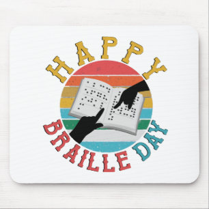 Gelukkige Braille Dag Muismat