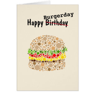 Gelukkige Burgerdag Burger in Stippen