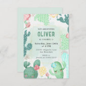 Gelukkige Cactussen Verjaardag Kaart (Voorkant / Achterkant)