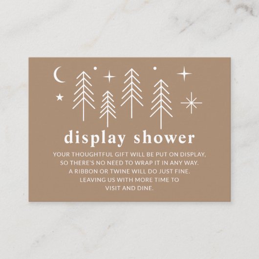 Gelukkige Camper Display Douche Informatiekaartje (Voorkant)