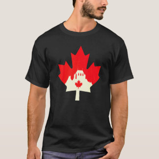 Gelukkige Canada-dag Esdoornblad Canadese Vlag Vro T-shirt