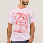 Gelukkige Canada Dag Esdoornblad Grafische T-shirt (Voorkant)