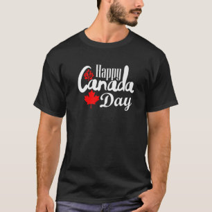Gelukkige Canada Dag Grappige Esdoornblad Canadese T-shirt