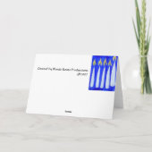 Gelukkige Chanoeka! De Kaart van de gift (Achterkant)