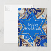 Gelukkige Chanoeka Feestdagenkaart (Voorkant / Achterkant)