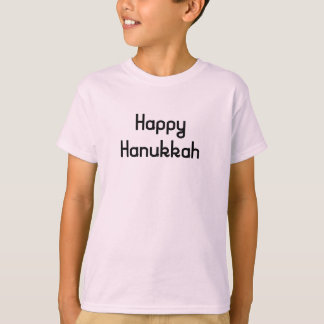 Gelukkige Chanoeka in leuke retro letters T-shirt