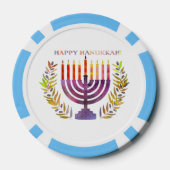 Gelukkige Chanoeka Poker Chips (Achterkant)