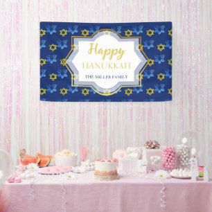 Gelukkige Chanoeka Waterverf Sterren van David Spandoek