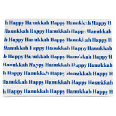 Gelukkige Chanoeka wit blauw moderne typografie Groot Cadeauzakje (Voorkant)