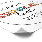 Gelukkige Chirurgische Techweek Poster (Hoek)