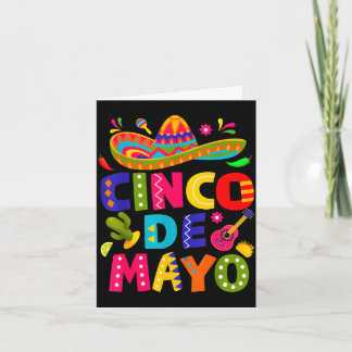 Gelukkige cinco de mayo Mexicaanse hoed margarita Kaart