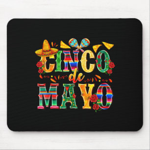 Gelukkige cinco de mayo mexicaanse hoed margarita muismat