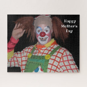 GELUKKIGE CLOWN MOEDERDAG LEGPUZZEL