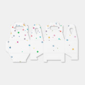 Gelukkige Confetti Stippen Bedankdoosjes (Uitgevouwen)