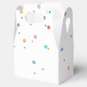 Gelukkige Confetti Stippen Bedankdoosjes (Geopend)
