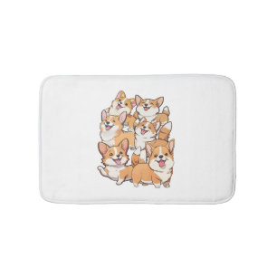 gelukkige Corgi honden Badmat