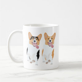 Gelukkige Corgi vrienden Koffiemok